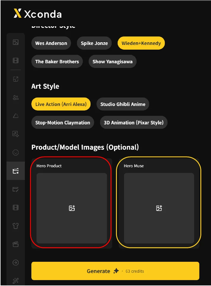 Attach product / model images